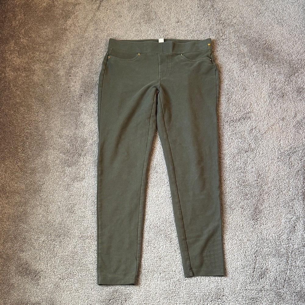 Michael Michael Kors Olive Green Stretch Jeggings Skinny Pants Size S